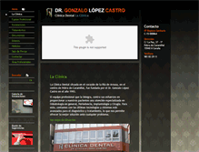 Tablet Screenshot of clinicalopezcastro.com